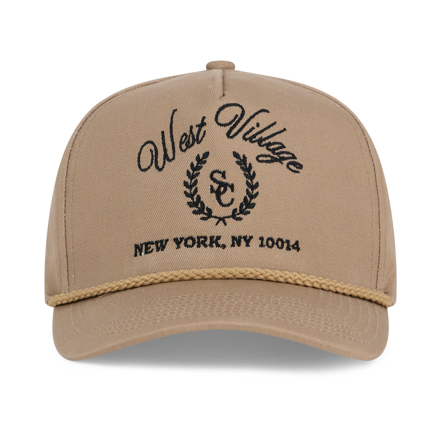 Tan West Village Crest Hat