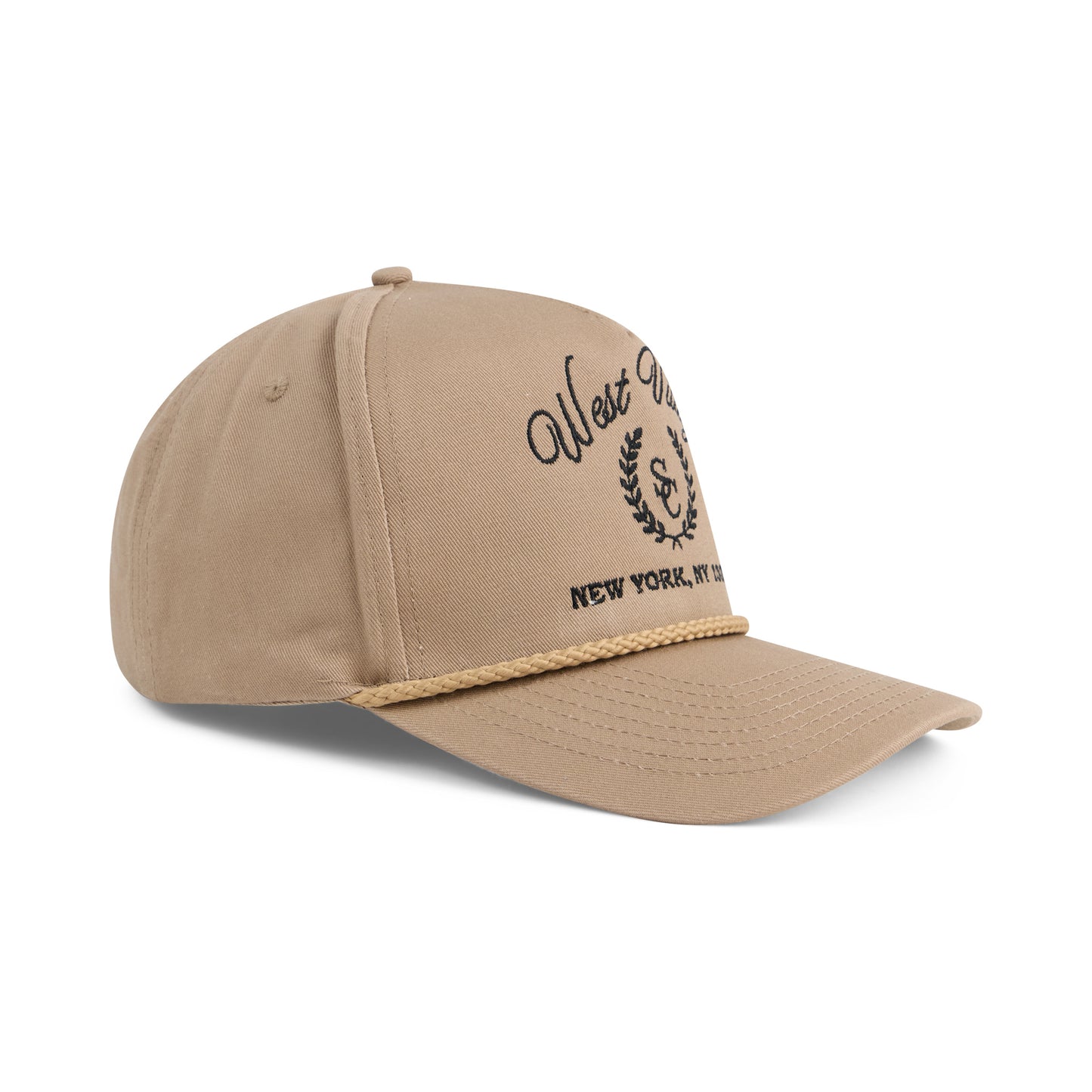 Tan West Village Crest Hat